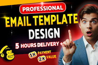 design custom klaviyo, mailchimp email template and newsletter