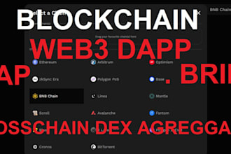 develop decentralized exchange website on multichain, crypto swap and bridge