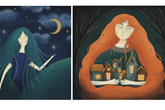 create an illustration for a book