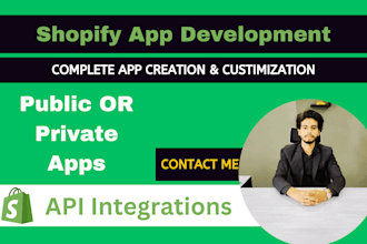 develop professional shopify custom apps and API integration