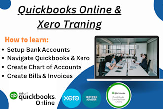 teach you how to use quickbooks online and xero