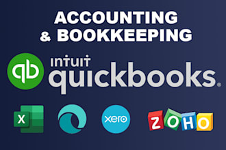 do accounting and bookkeeping in quickbooks, xero, zoho and myob