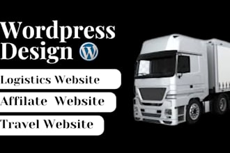 create travel affiliate website for passive income, travel agency and logistics
