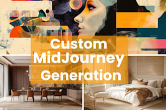 custom ai generated images and illustrations in midjourney fast
