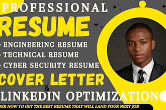 craft an engineering resume, tech resume, cover letter and linkedin