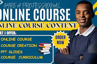 create online course content, ecourse for digital product, elearning website ppt
