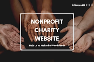 create custom non profit stunning charity website ngo website