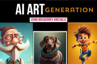 be your advanced midjourney and dalle custom ai art generator