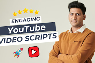 be your professional youtube video script writer
