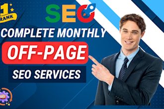 do local and monthly off page SEO, gmp with dofollow backlinks, guest posts