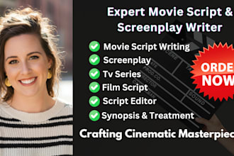 write movie script screenplay film script tv series script writing feature film