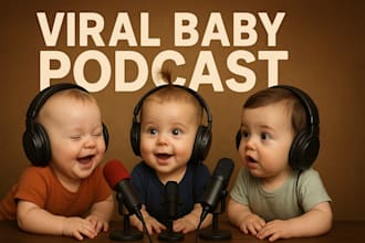 make viral ai baby podcast video with your image