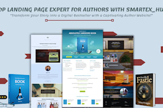 create animated book author wix website children, religious book website design