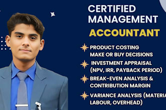 be your cost and management accountant