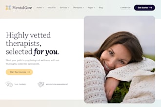 create a psychology, therapy, and counseling website