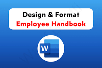 format,design,edit employee handbook in ms word document