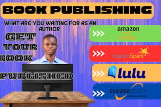 do book publishing, promote your book on amazon  kindle publishing and lulu