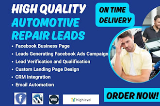 generate automobile repair leads car wash car detailing vehicle inspection leads