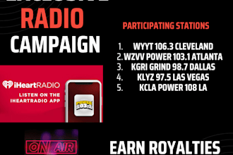 do a 4 week fm radio play campaign