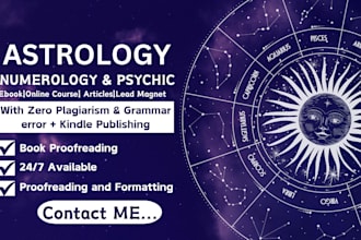 write captivating astrology and numerology articles for your blogs and website