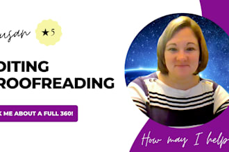 edit and proofread your novel for you