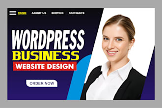 create wordpress website design, custom wordpress, business website development