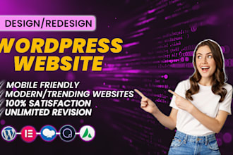 build wordpress website design and website development