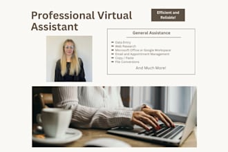can do any admin and virtual assistant services required