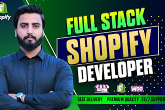 build shopify ecommerce website development, shopify store design