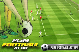 build 3d football game soccer multiplayer game pes game FIFA game unity 3d game