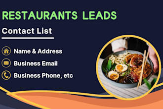 find restaurant leads, restaurant or hotel contact list, b2b lead generation