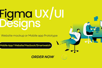 design UI UX design for mobile apps using figma, website UI UX design