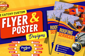 create eye catchy custom flyer and poster designs within few hours