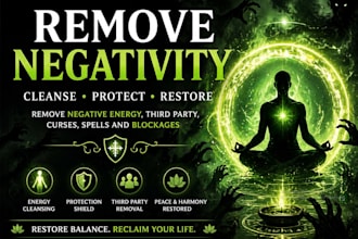 remove negative energy, third party, curse, for peace and protection