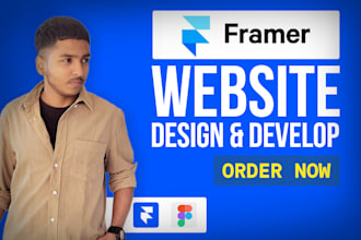 design and develop framer landing page, website and funnels