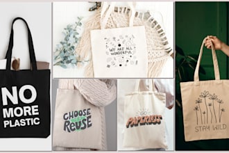 design custom tote bag for pod or store