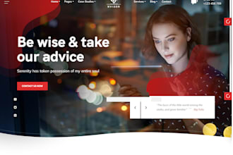 develop wordpress website for a consulting and business company