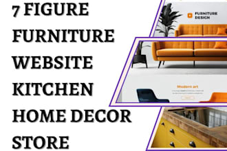 build 7 figure furniture website interior decor website home decor store