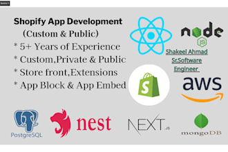 develop shopify app with ai integration, reactjs and nodejs