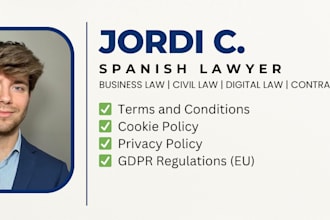 draft and review gdpr compliant terms cookie policy and privacy policy