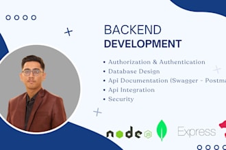 develop scalable backend using node js and nest js and database development