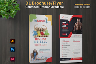 design urgent a3 a4 a5 flyer, dl flyer, brochure leaflet or poster