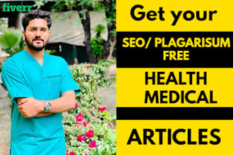 write researched health medical and fitness articles
