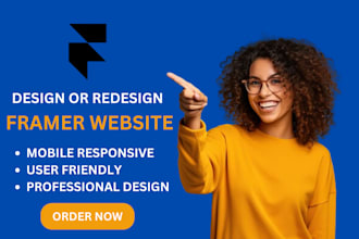 build responsive framer webite landing page figma to framer