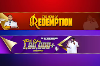 design christian youtube cover photo and banner for church