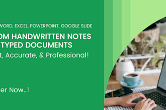 turn your handwritten notes into digital documents in 12 hours only