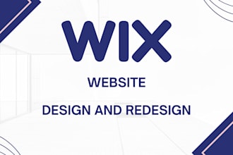 design wix or redesign a wix website design or wix online store