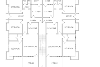 draft 2d architectural plans on autocad