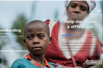 design and build charity website, crowdfunding, donation, nonprofit website