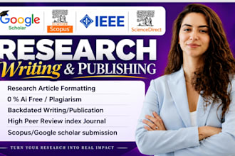 write and publish research article in google scholar, scopus peer review journal
